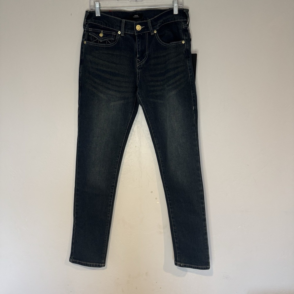 TRUE RELIGION Geno Relaxed Slim Medium Amber Nights Wash Jeans W29 L32 NWT